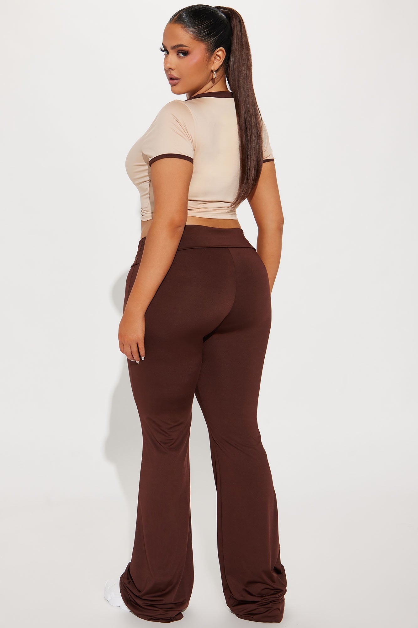 Almost Famous Pant Set - Chocolate/Combo