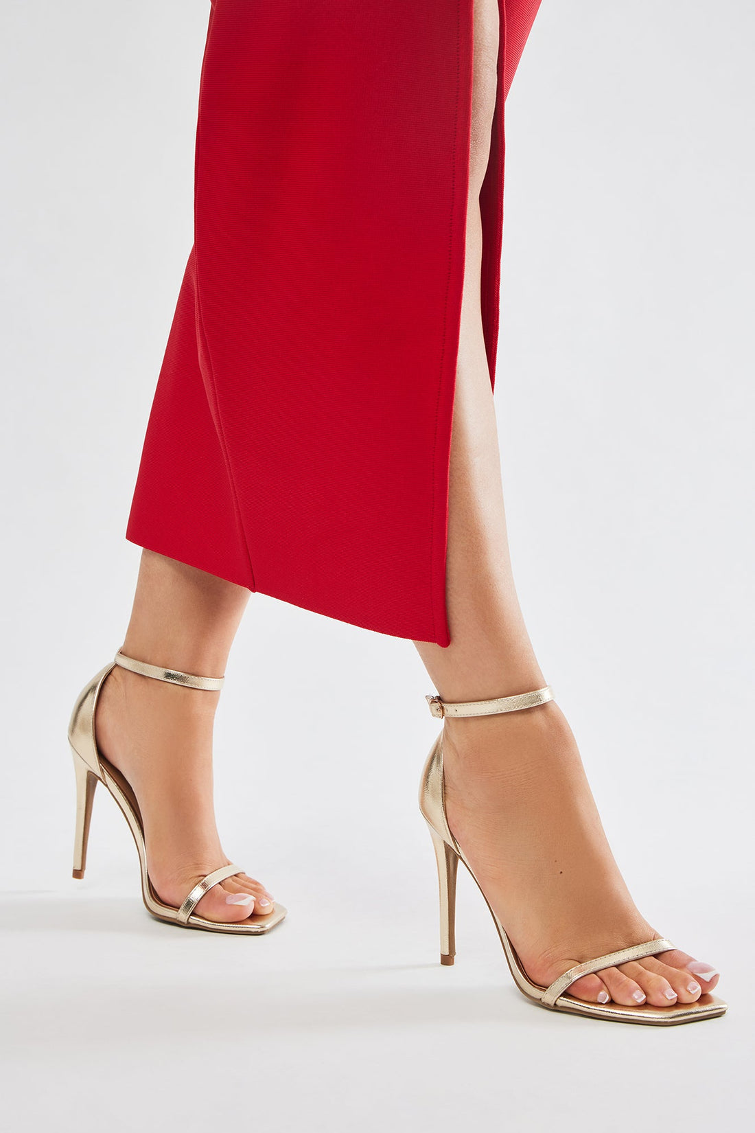 Linked Up Heels - Gold