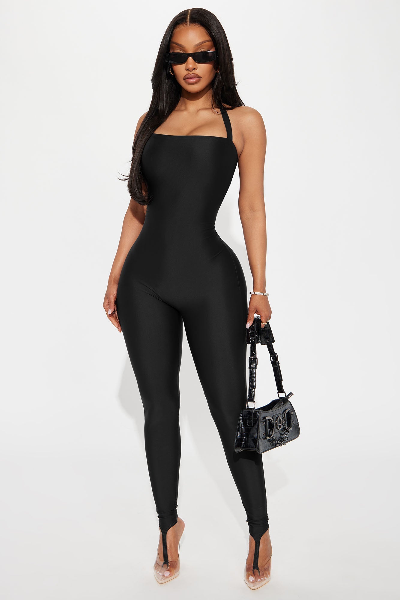 Lead The Way Halter Jumpsuit - Black