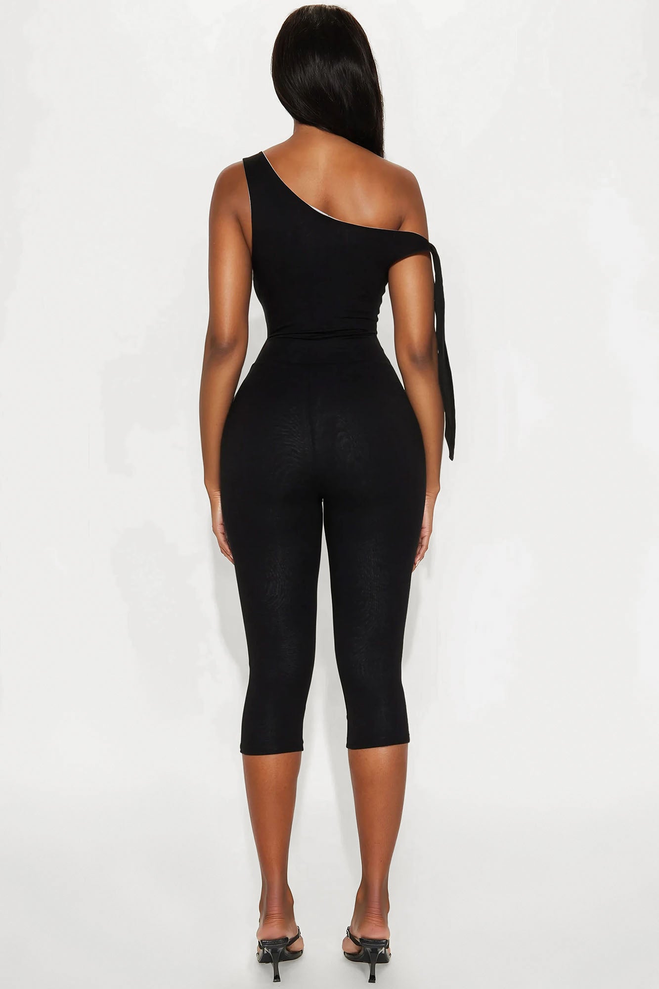 Sweet Like Candy Capri Jumpsuit - Black