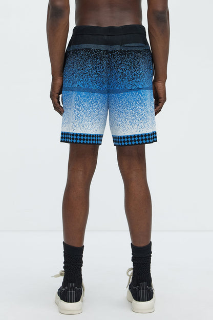 Day To Night Gradient Relaxed Knitted Shorts - Multi Color