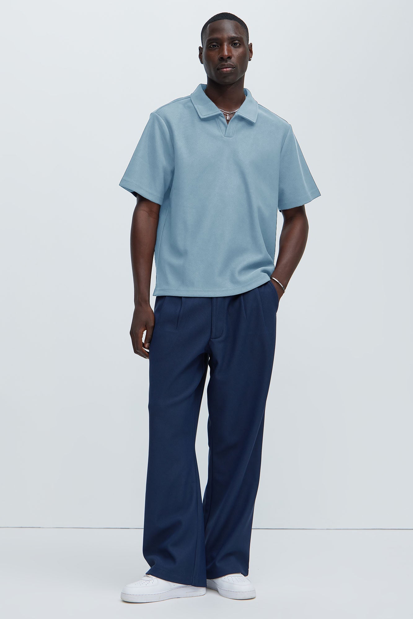 Turner Short Sleeve Polo - Light Blue