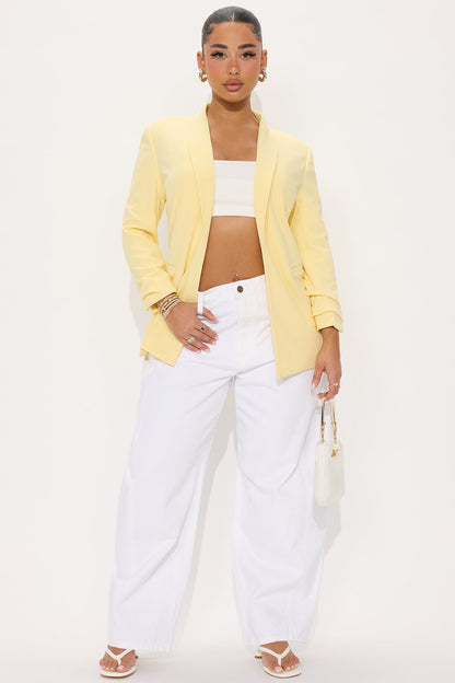 The Celine Blazer - Butter Yellow