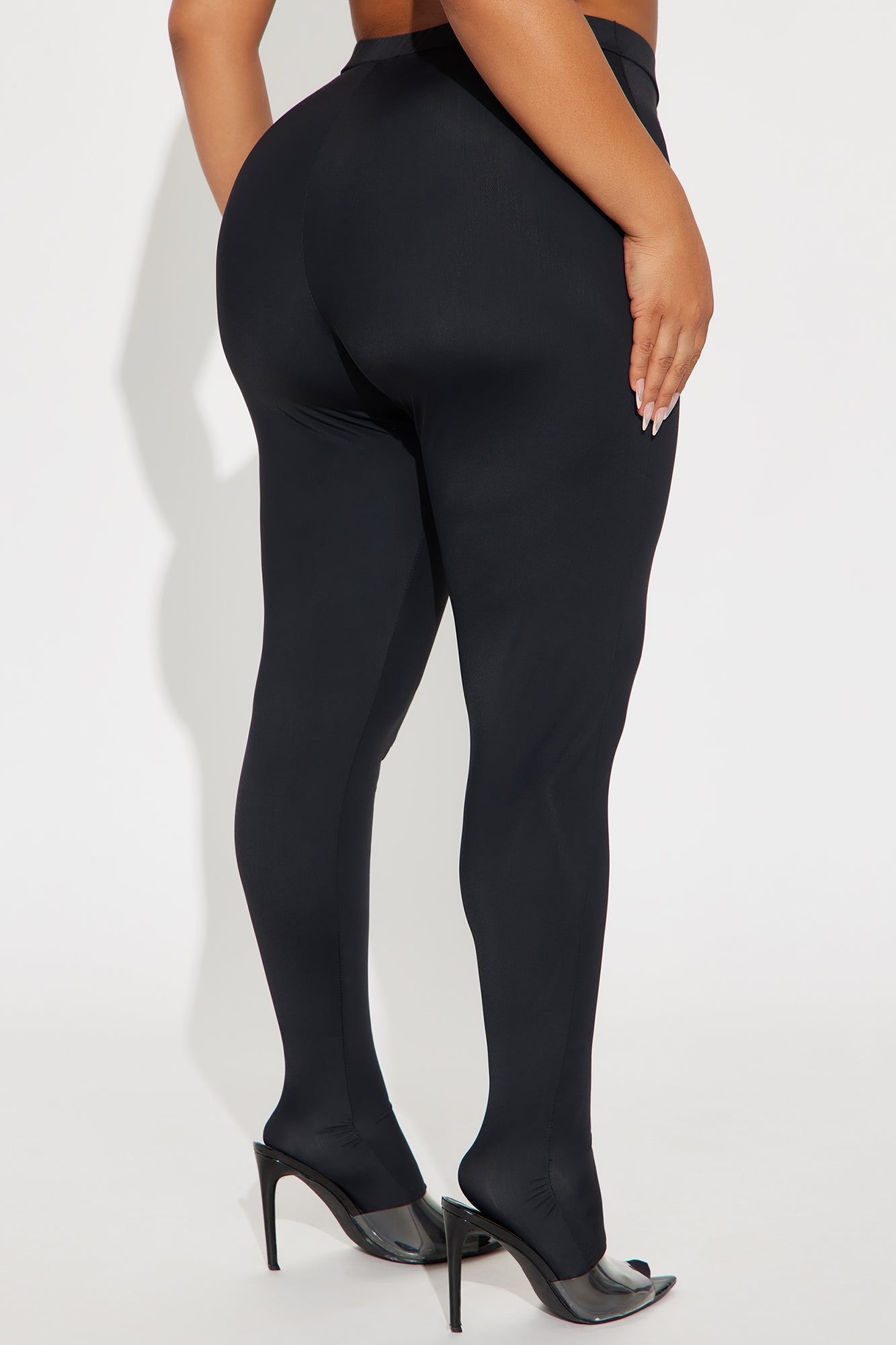 Kalani High Rise Footed Legging - Black