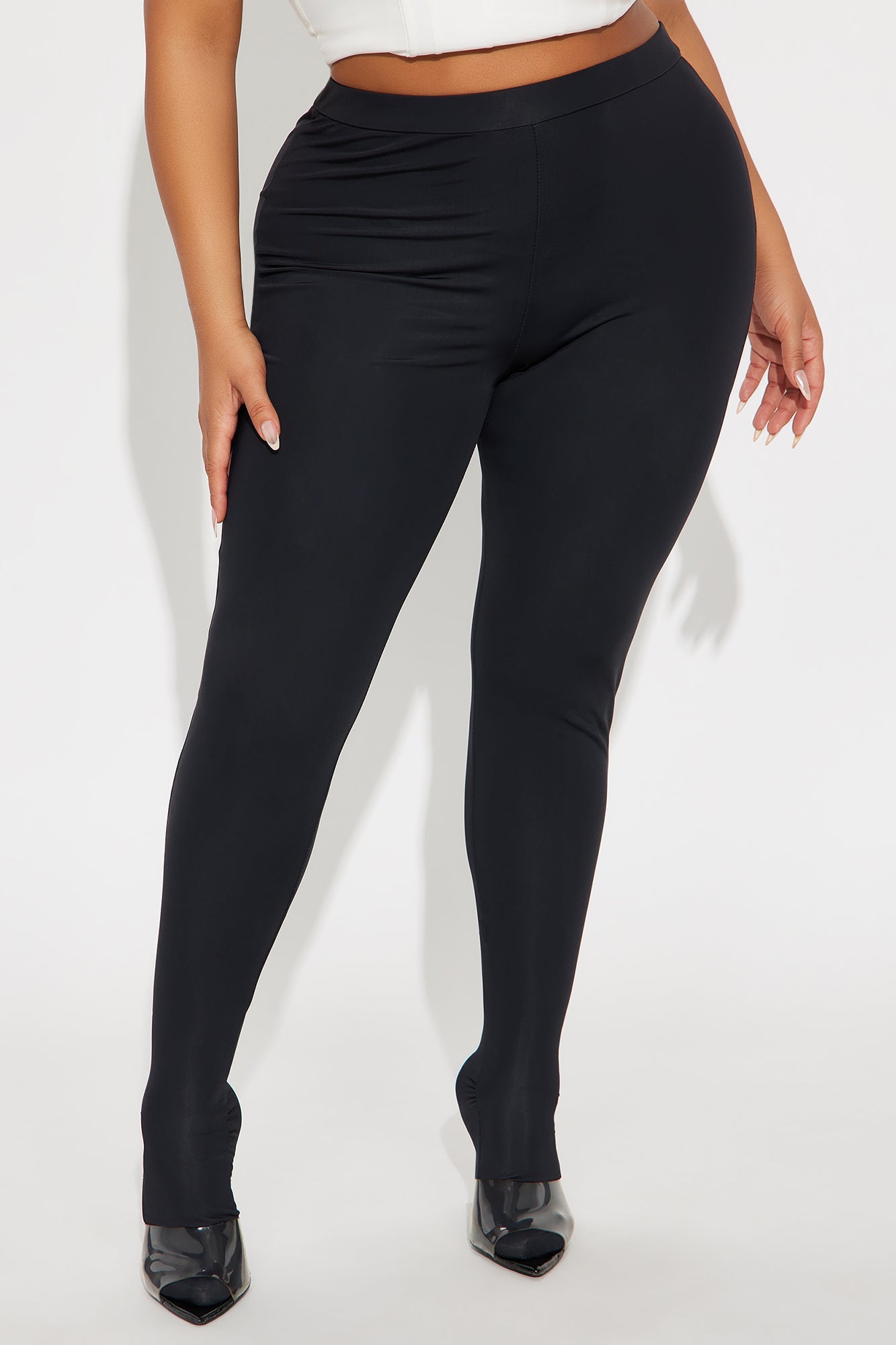 Kalani High Rise Footed Legging - Black