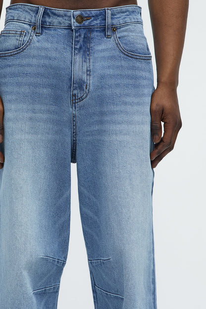 Kylan Classic Baggy Jeans - Medium Blue Wash
