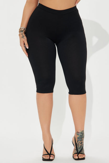 Just A Sip Capri Legging - Black