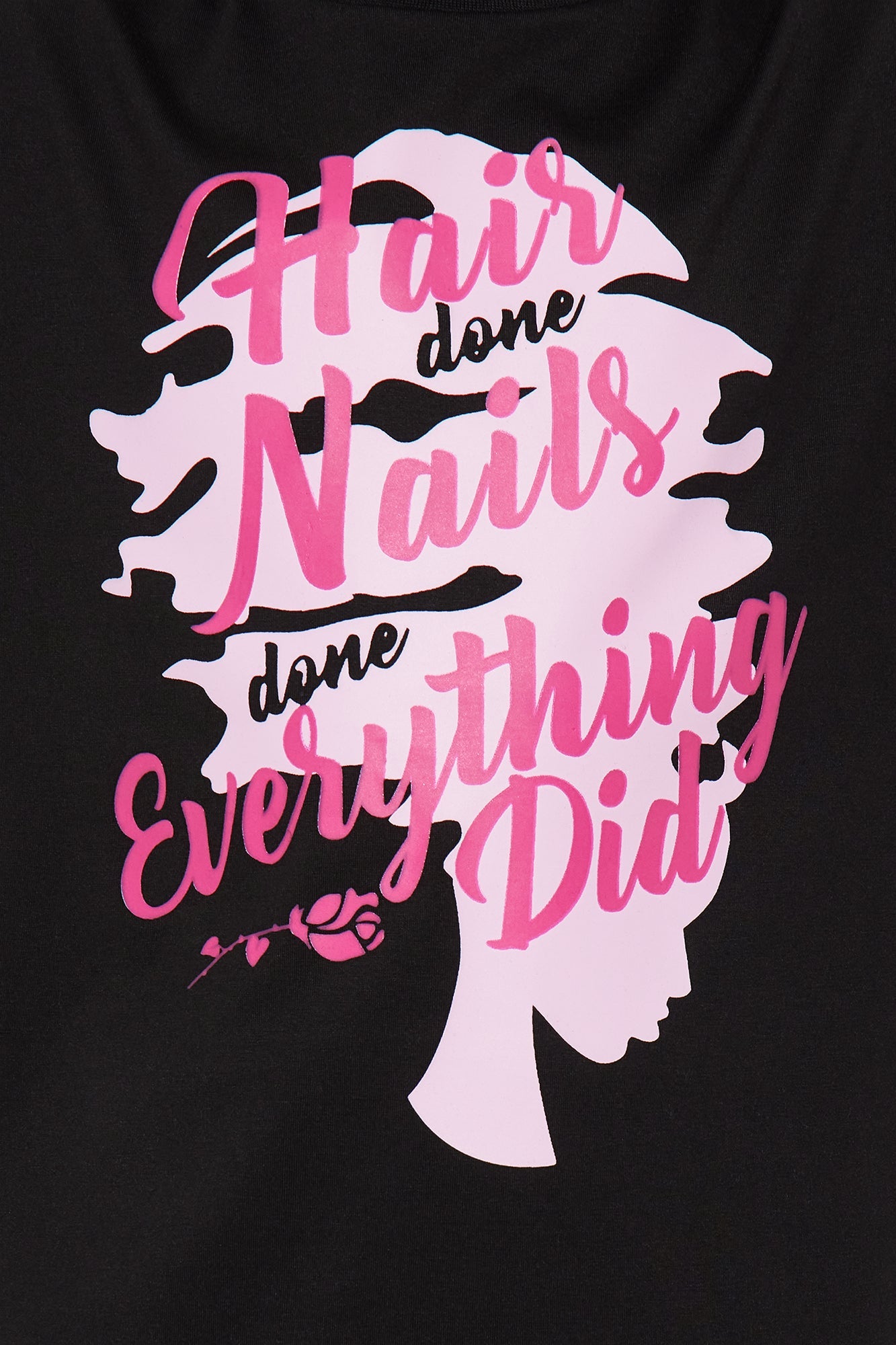 Mini Everything Did Short Set - Black