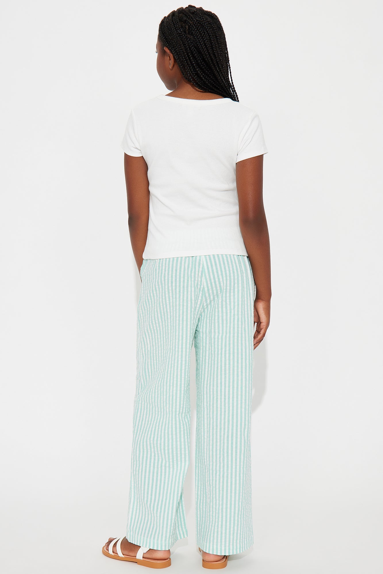 Mini Venice Beach Surfing Pant Set - Mint/combo