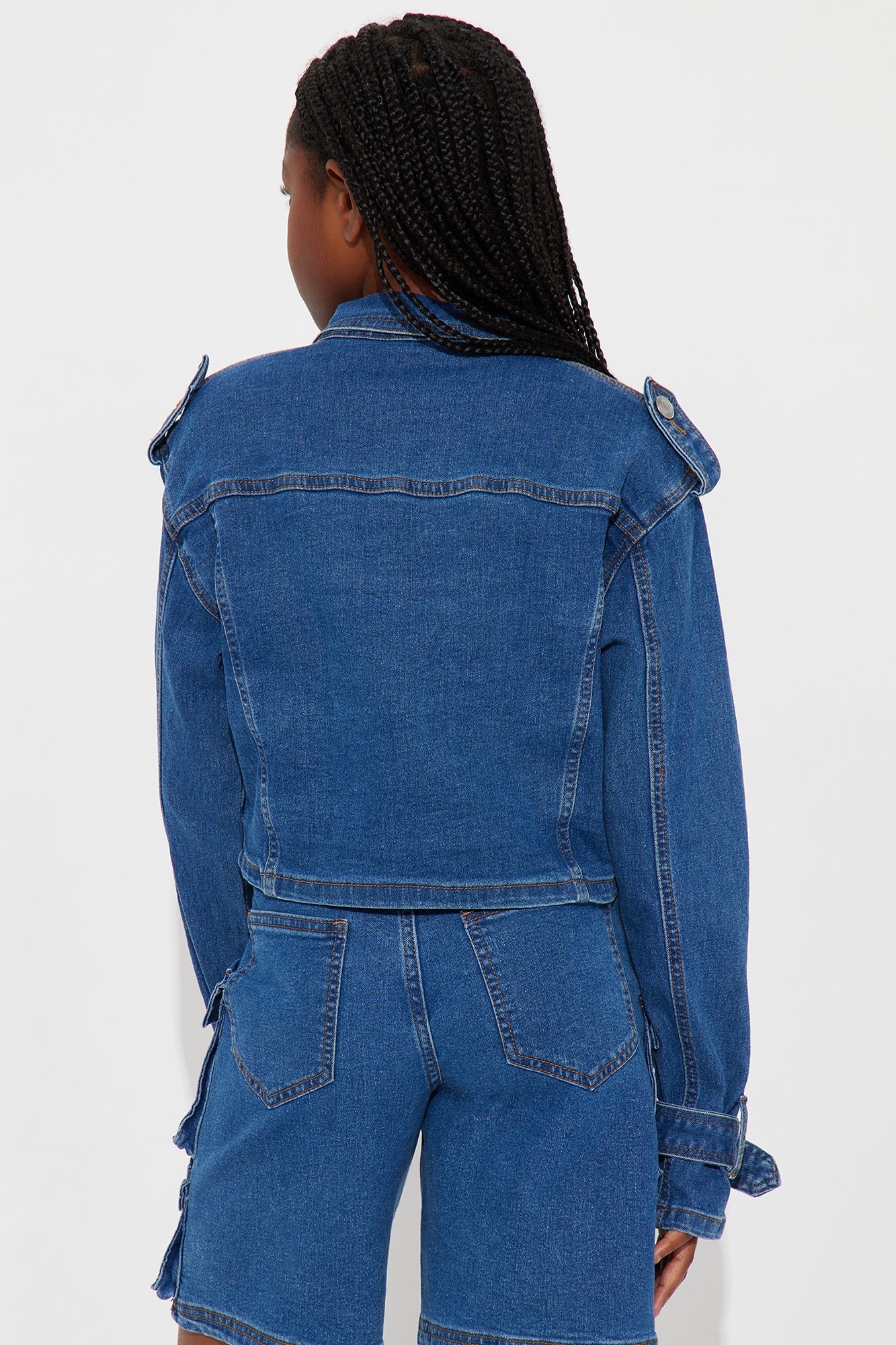 Mini Billie Cargo Jacket - Indigo