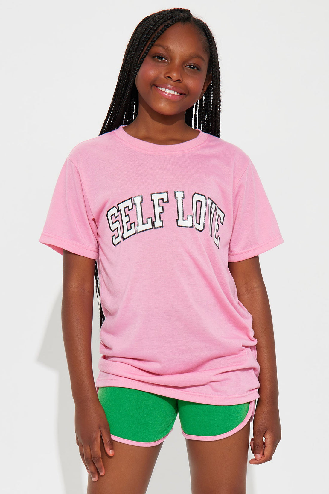 Mini Self Love Short Set - Pink/combo