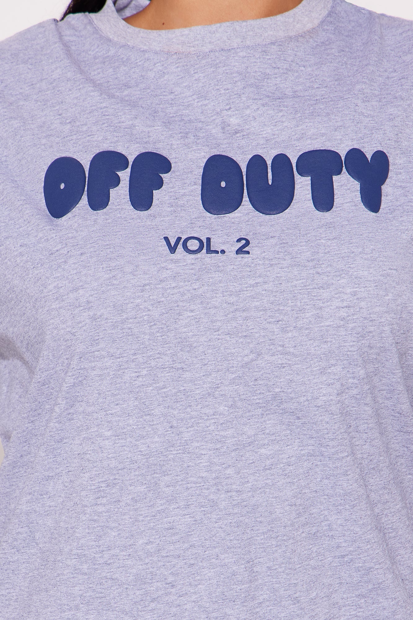 Off Duty Biker Short Set - Grey
