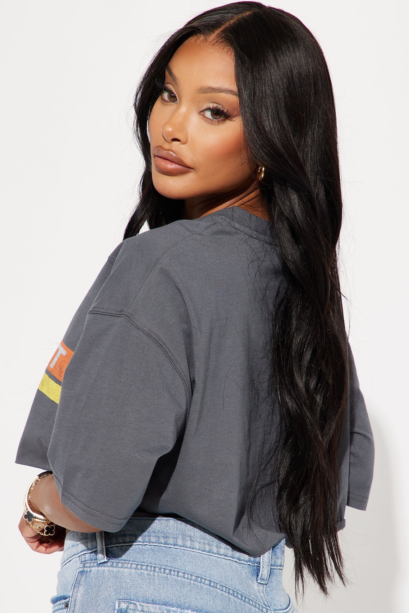 Chevrolet Cropped Top - Charcoal