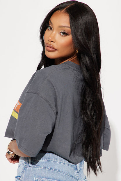 Chevrolet Cropped Top - Charcoal