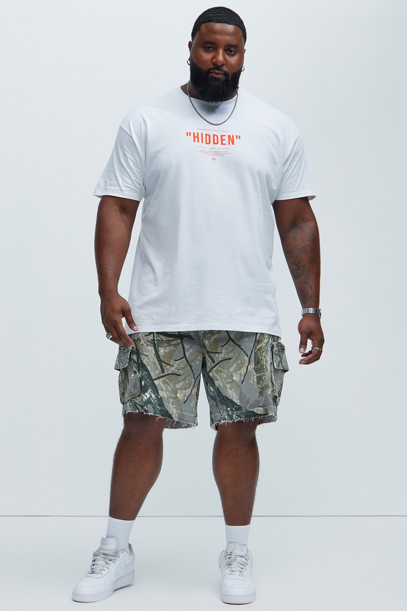 Deylen Cargo Relaxed Shorts - Camouflage