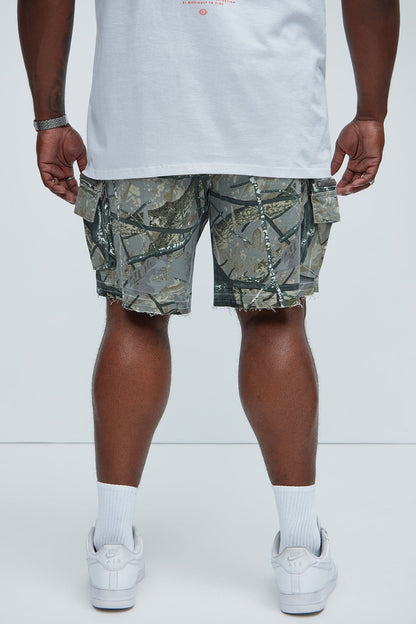 Deylen Cargo Relaxed Shorts - Camouflage