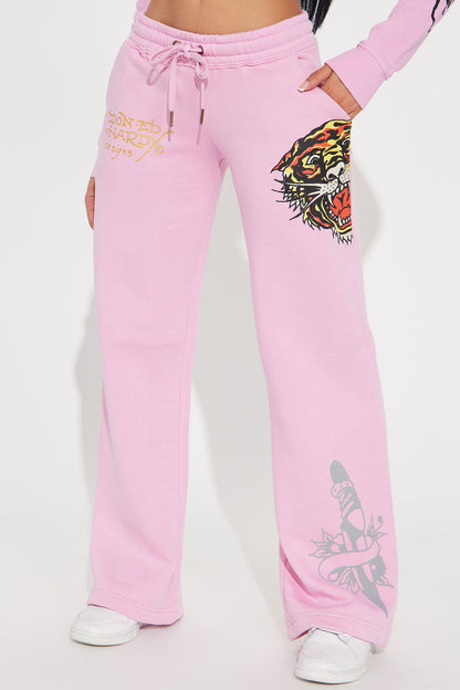 Ed Hardy Tiger Roar Pant - Pink