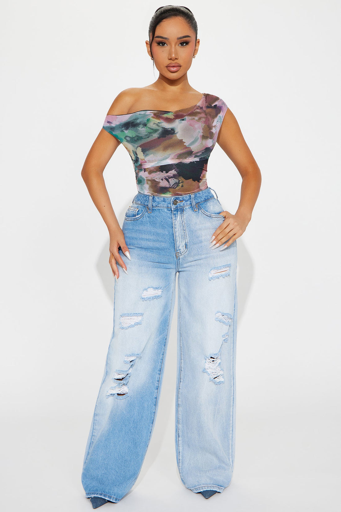 Vivienne Mesh Bodysuit - Multi Color