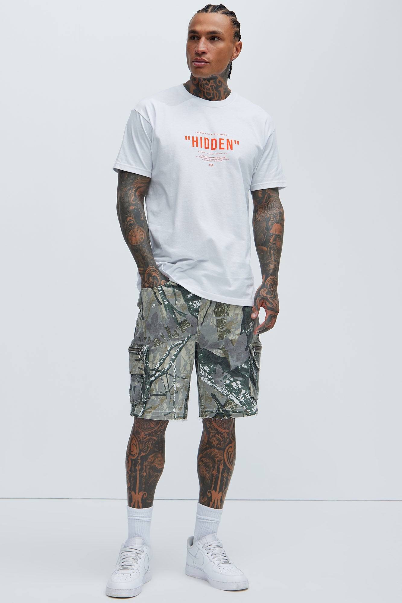 Deylen Cargo Relaxed Shorts - Camouflage