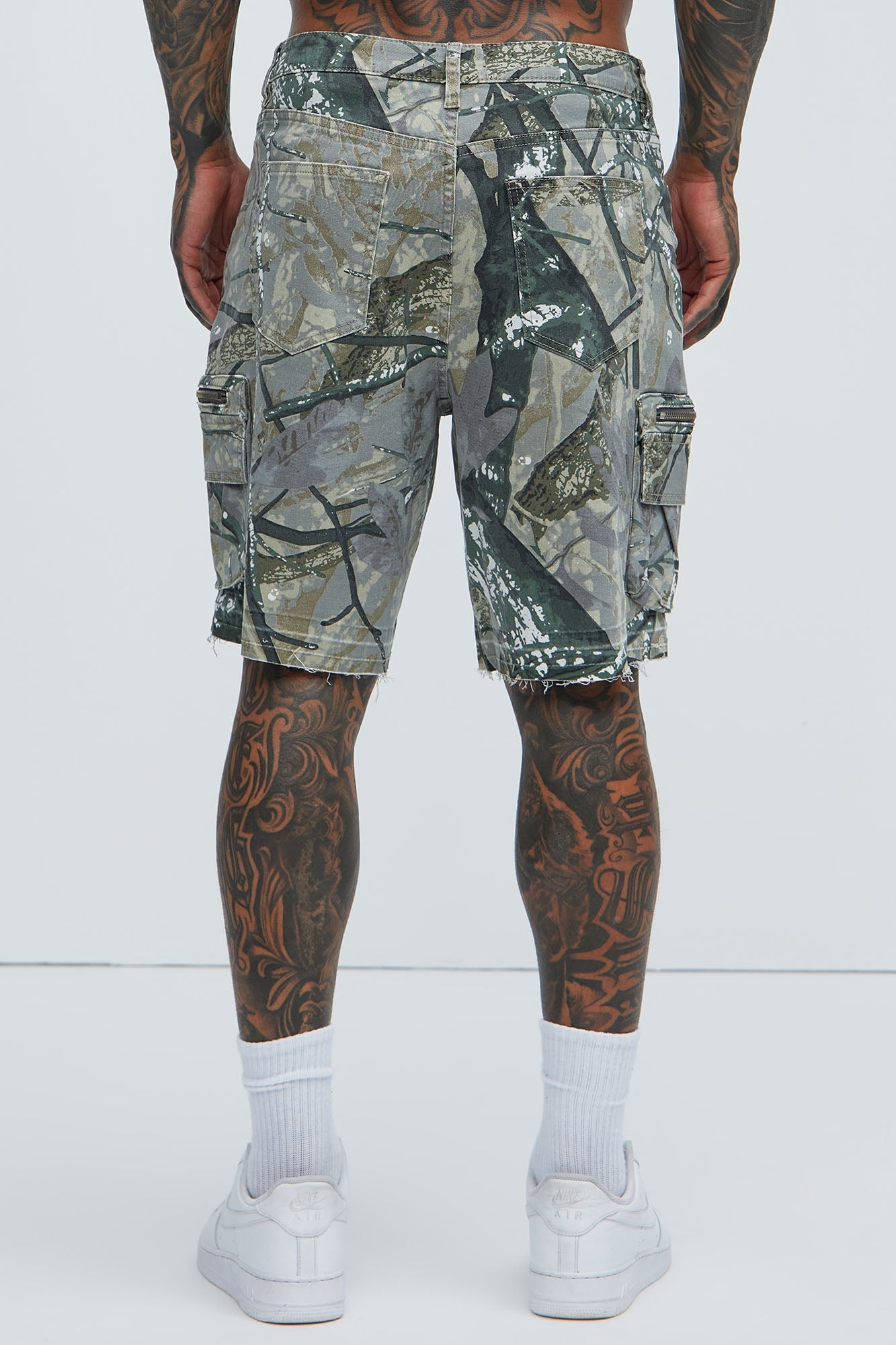 Deylen Cargo Relaxed Shorts - Camouflage