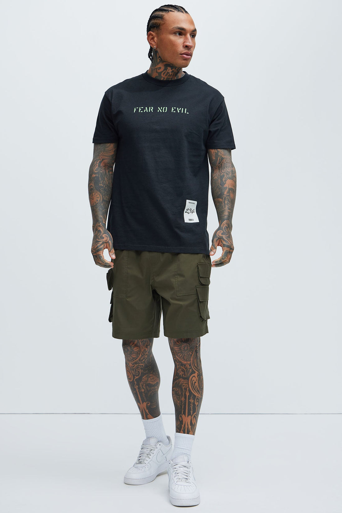 Catch Up Nylon Cargo Shorts - Olive
