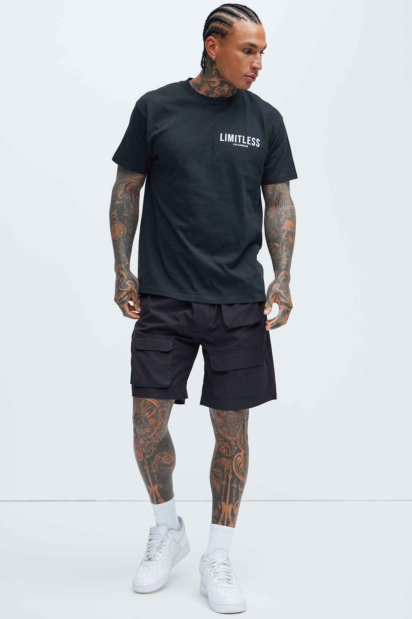 Get Right Utility Nylon Shorts - Black