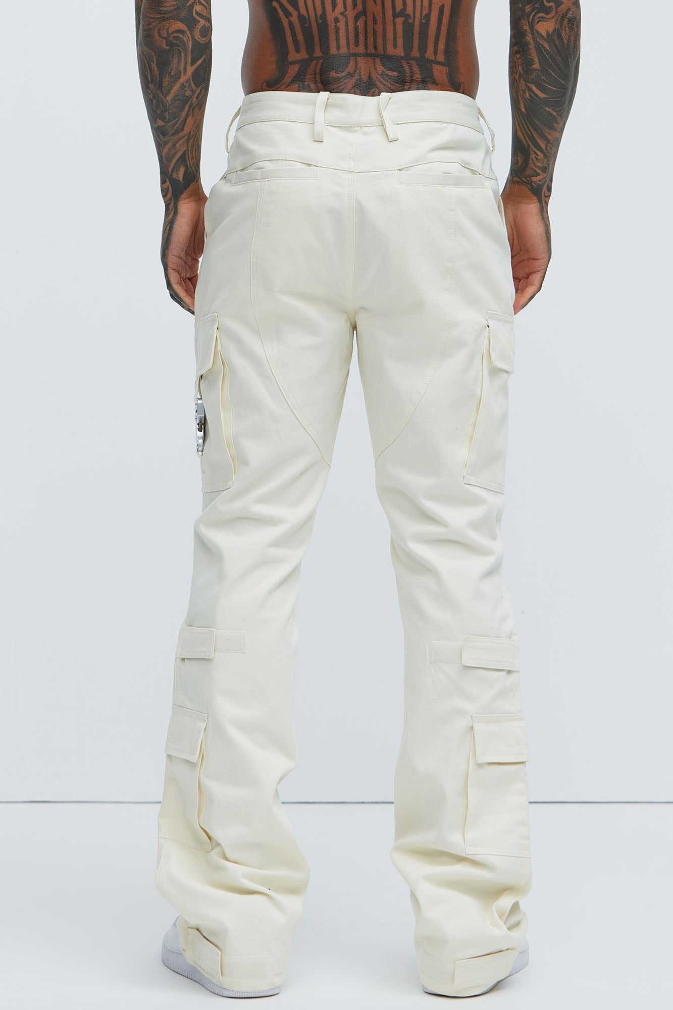 Nikko Slim Flare Pants - Cream
