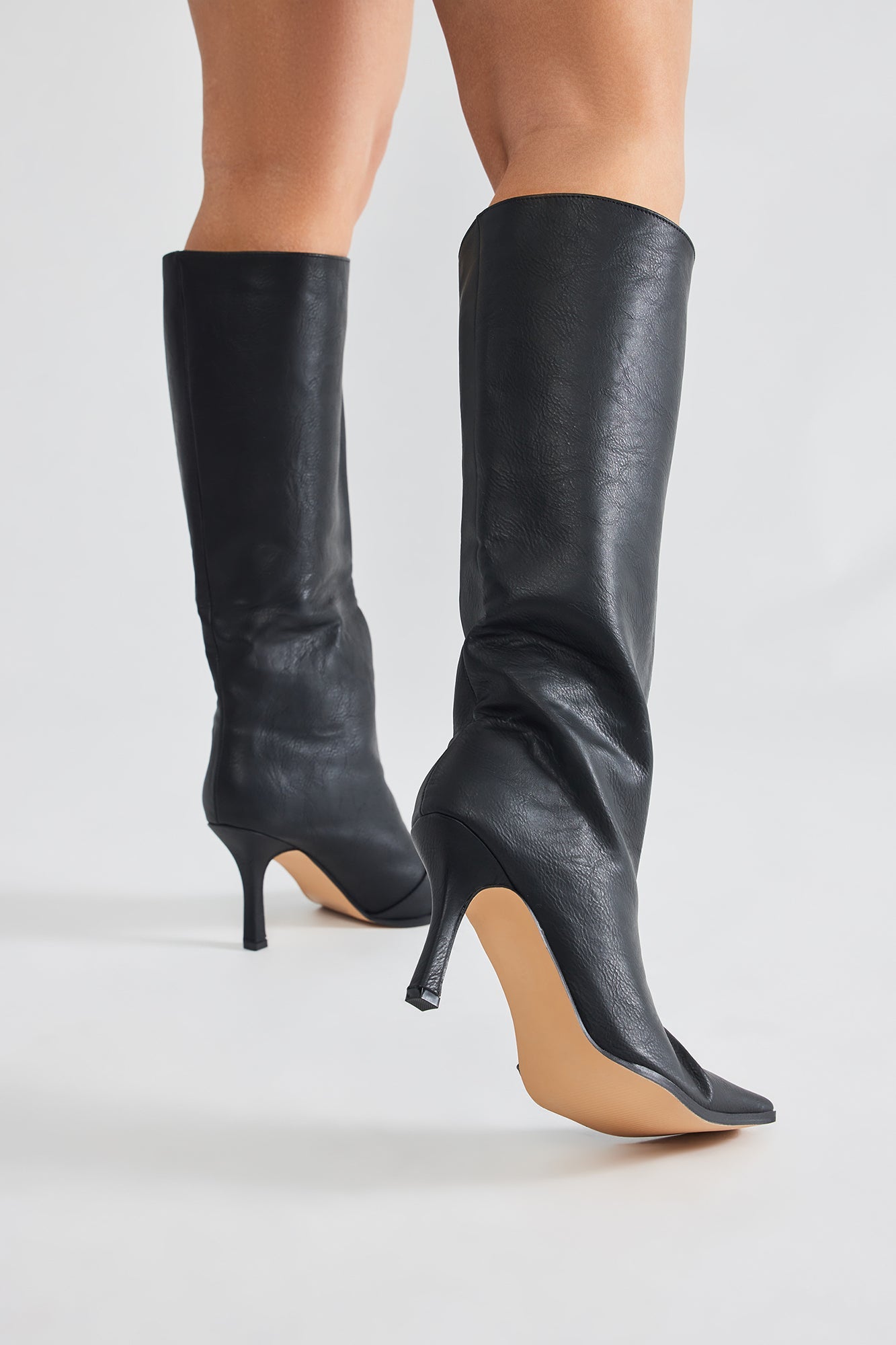 Direct Shade Knee High Boots - Black
