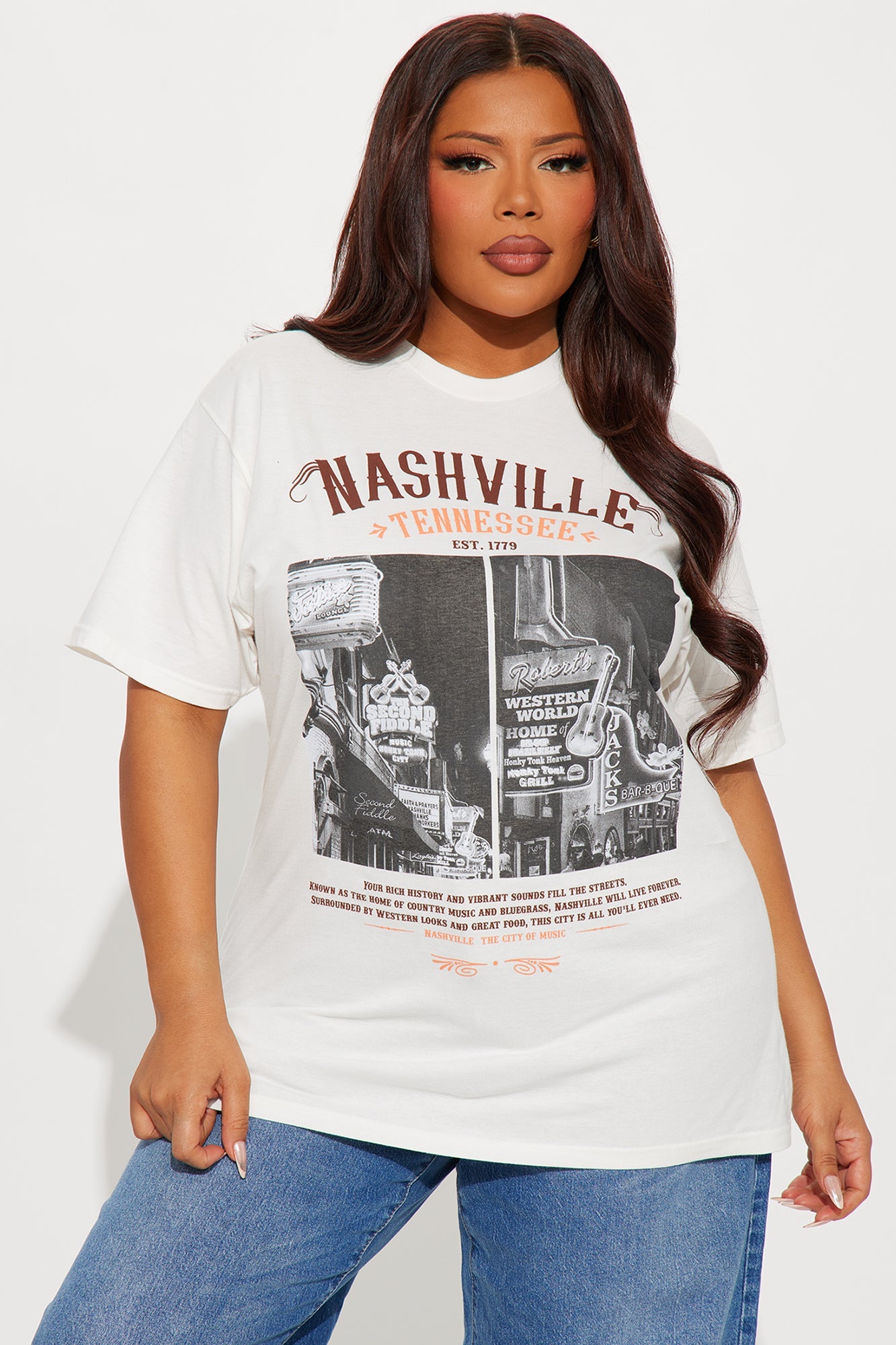 Western World Nashville Graphic Tee - Beige