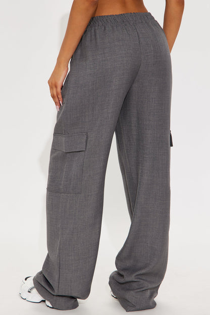 What Deliverable Pull On Cargo Trouser - Charcoal