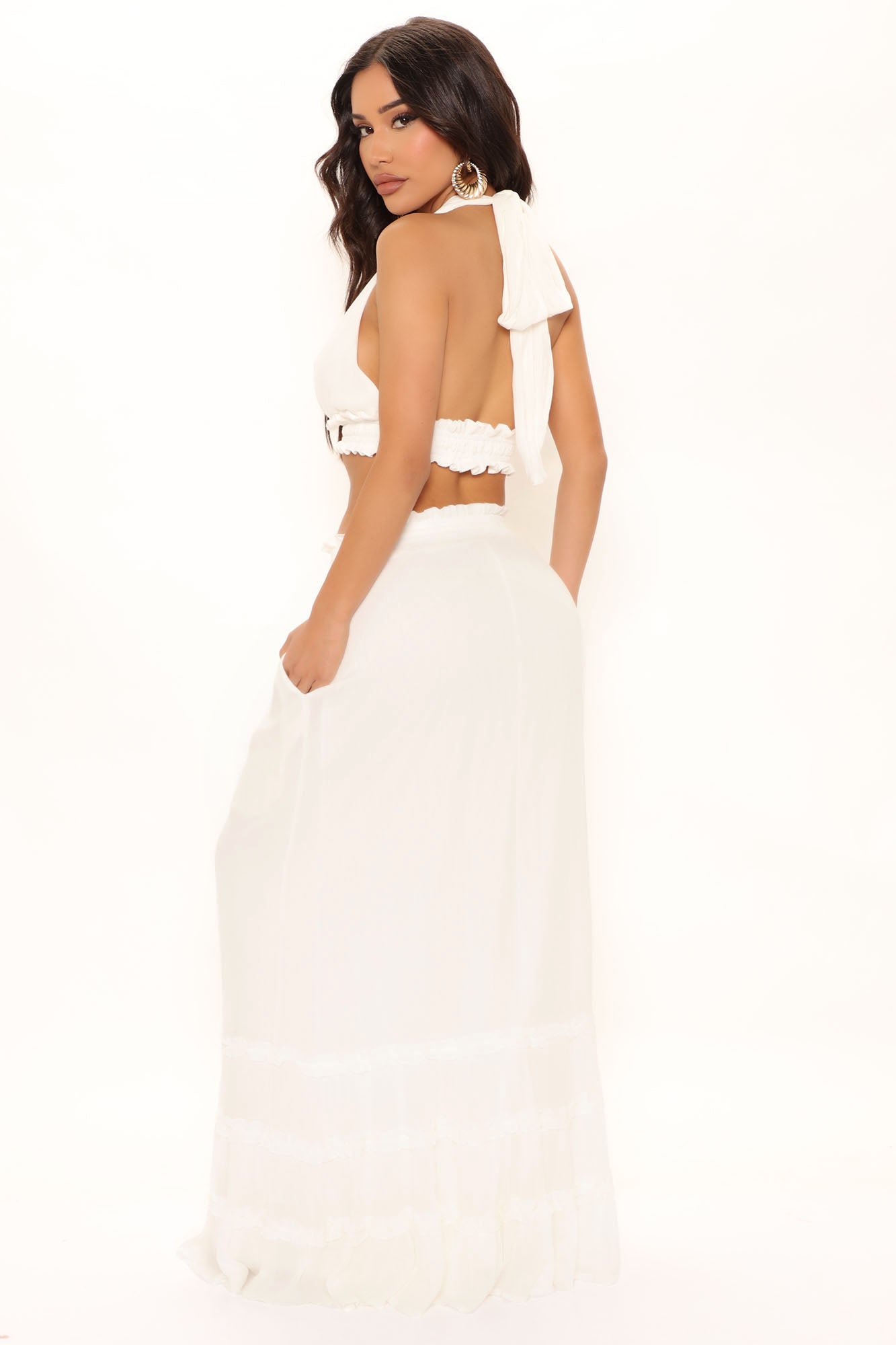 Happy With You Skirt Set - White