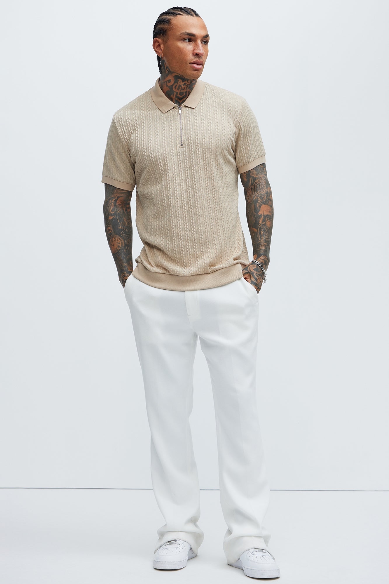 Caddie Short Sleeve Polo - Cream