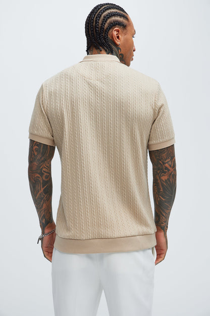 Caddie Short Sleeve Polo - Cream