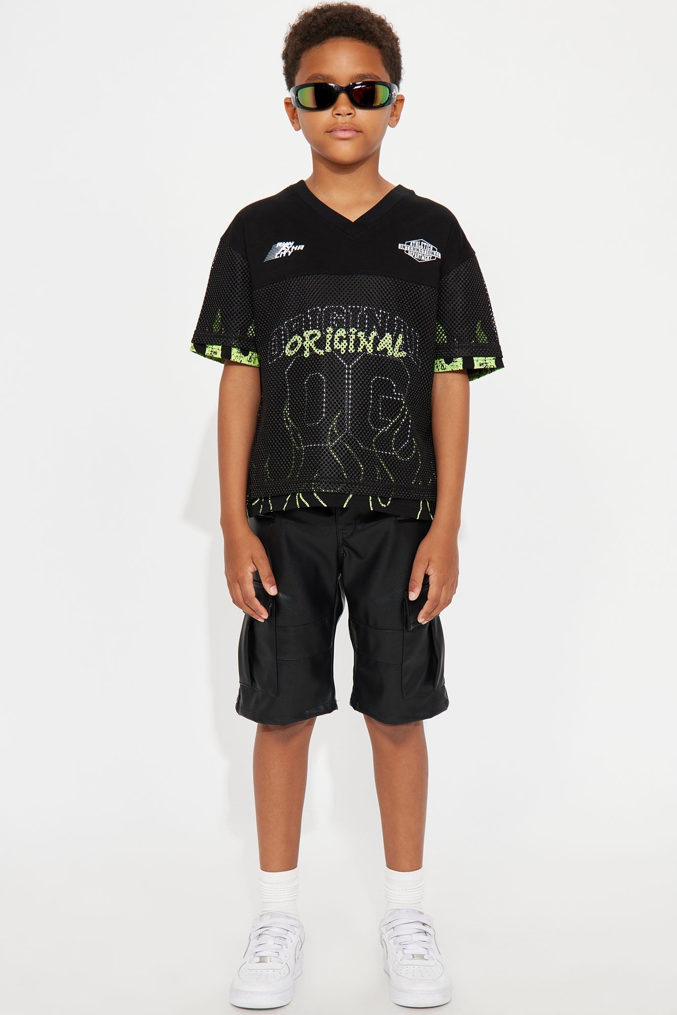 Mini Run It Up Mesh Jersey - Black