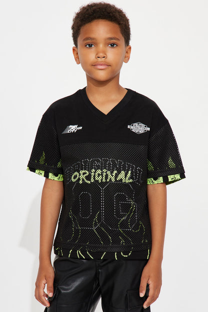 Mini Run It Up Mesh Jersey - Black