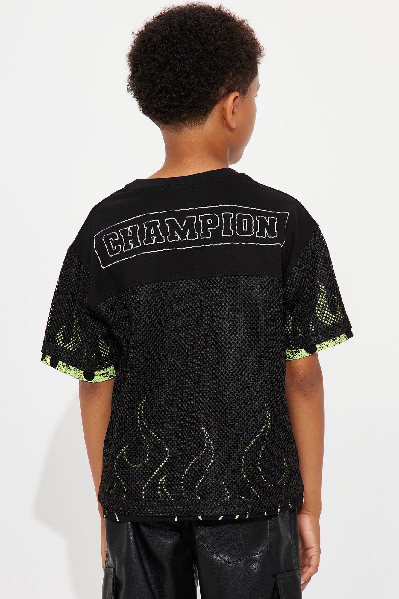 Mini Run It Up Mesh Jersey - Black