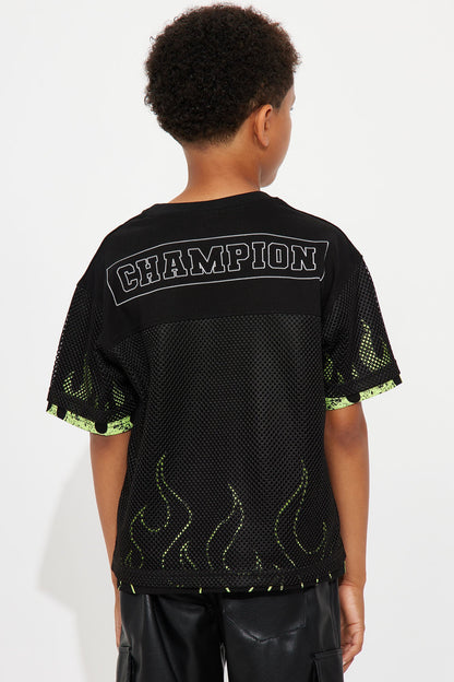 Mini Run It Up Mesh Jersey - Black