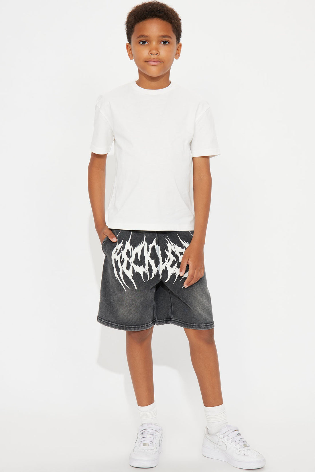 Mini Tyson Reckless Relaxed Sweatshorts - Black