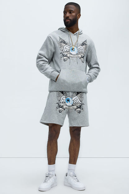 Von Dutch Legendary Hoodie - Heather Grey
