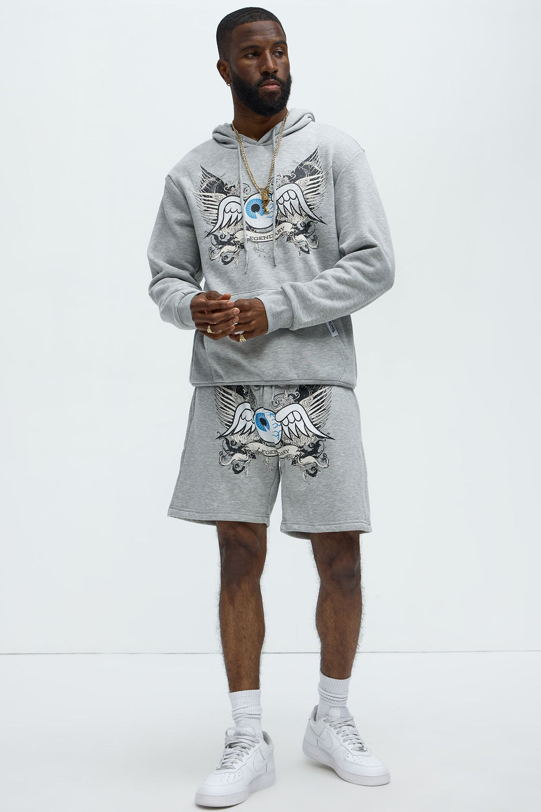 Von Dutch Legendary Sweatshorts - Heather Grey