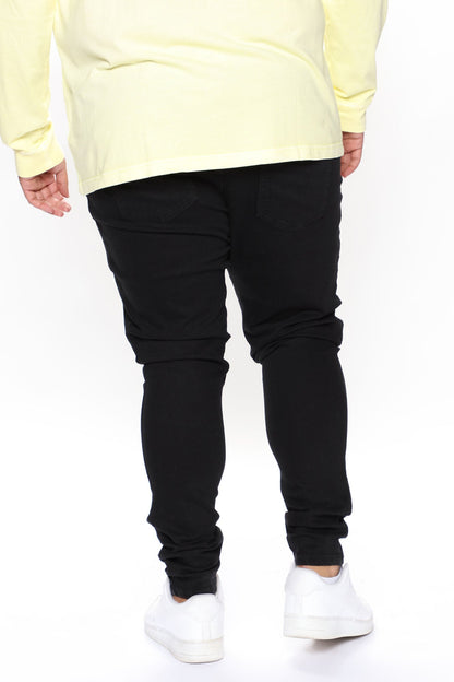 Cornell Stacked Skinny Jeans - Black