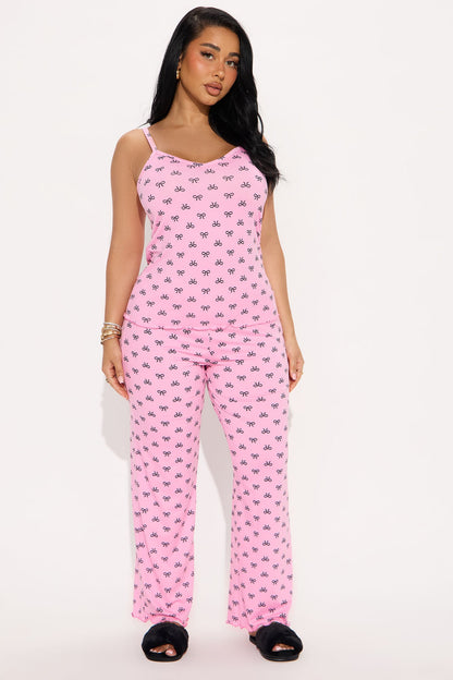 Stay Cute PJ Pant Set - Pink