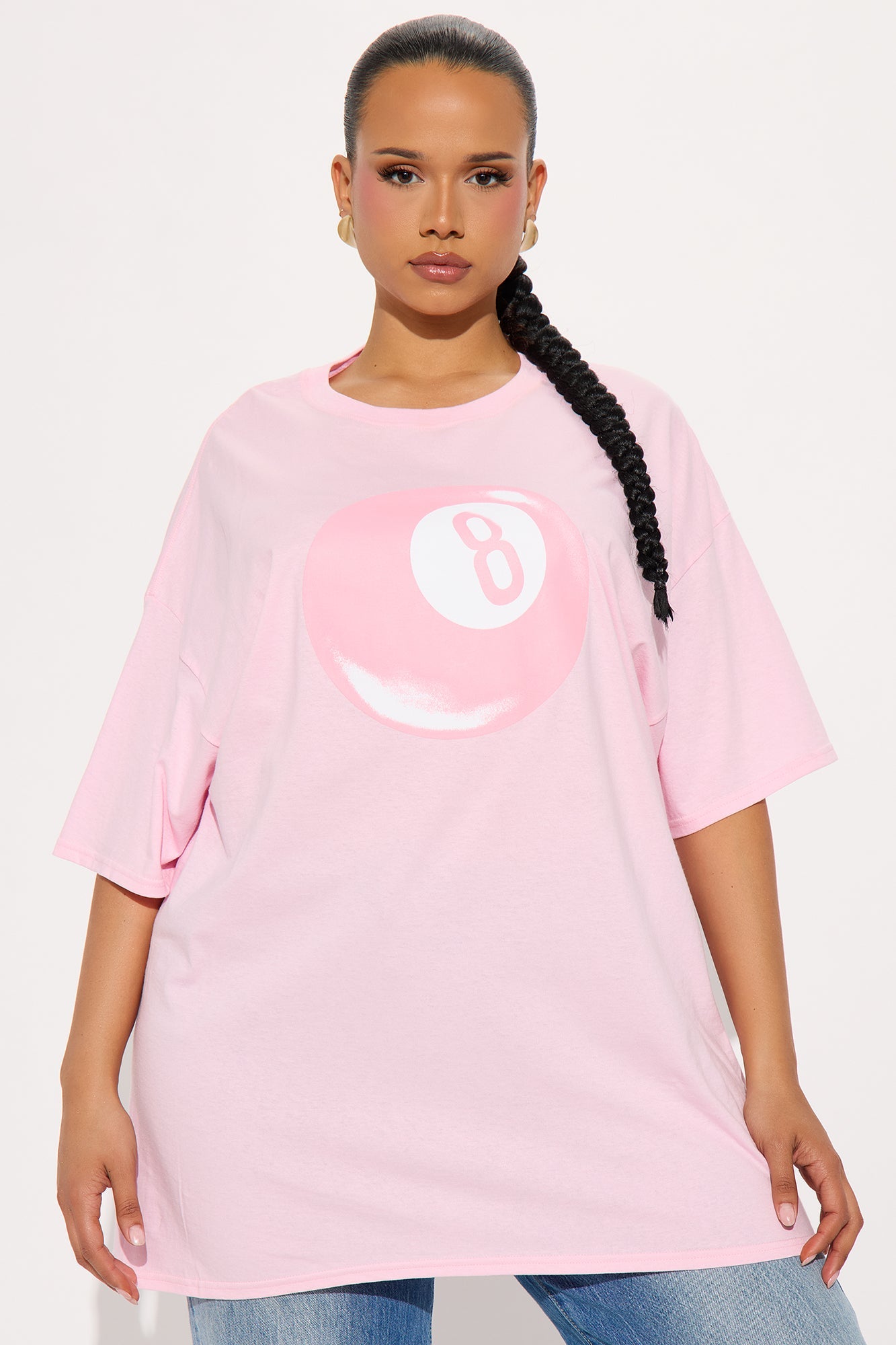 Your Lucky Day Oversized Tee - Pink