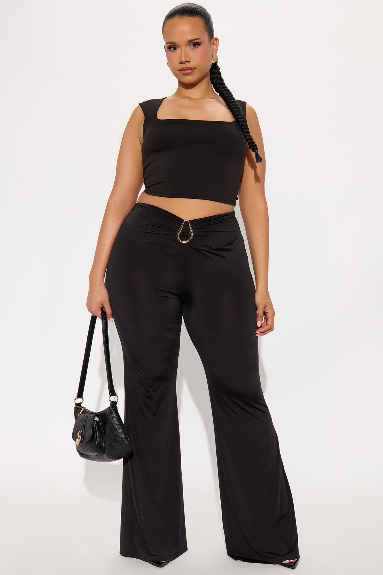 Pure Temptation Low Rise Flare Pant - Black