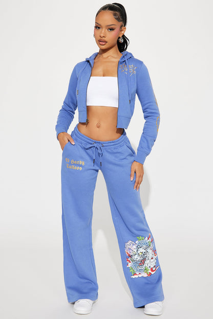 Ed Hardy Lotus Love Pant - Blue