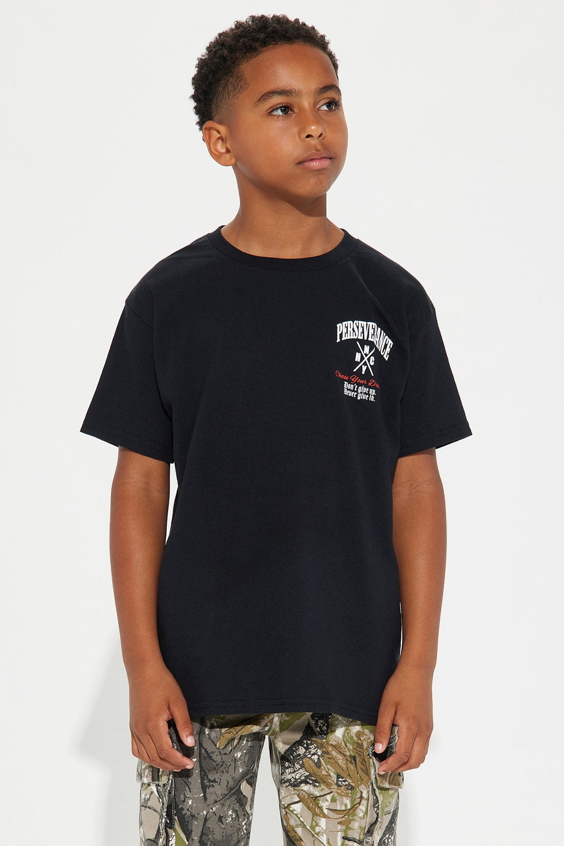 Mini Perseverance NYHC Short Sleeve Tee - Black