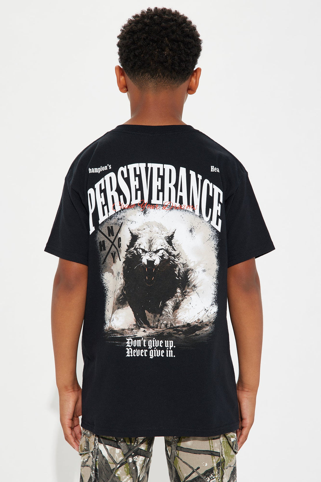Mini Perseverance NYHC Short Sleeve Tee - Black