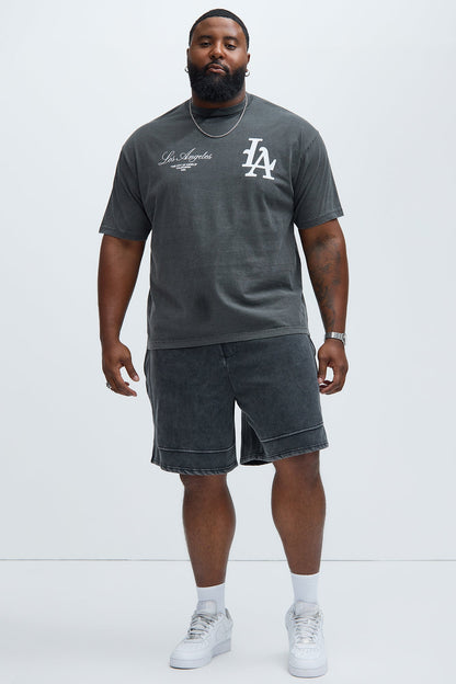 LA Stamp Short Sleeve Tee - Black