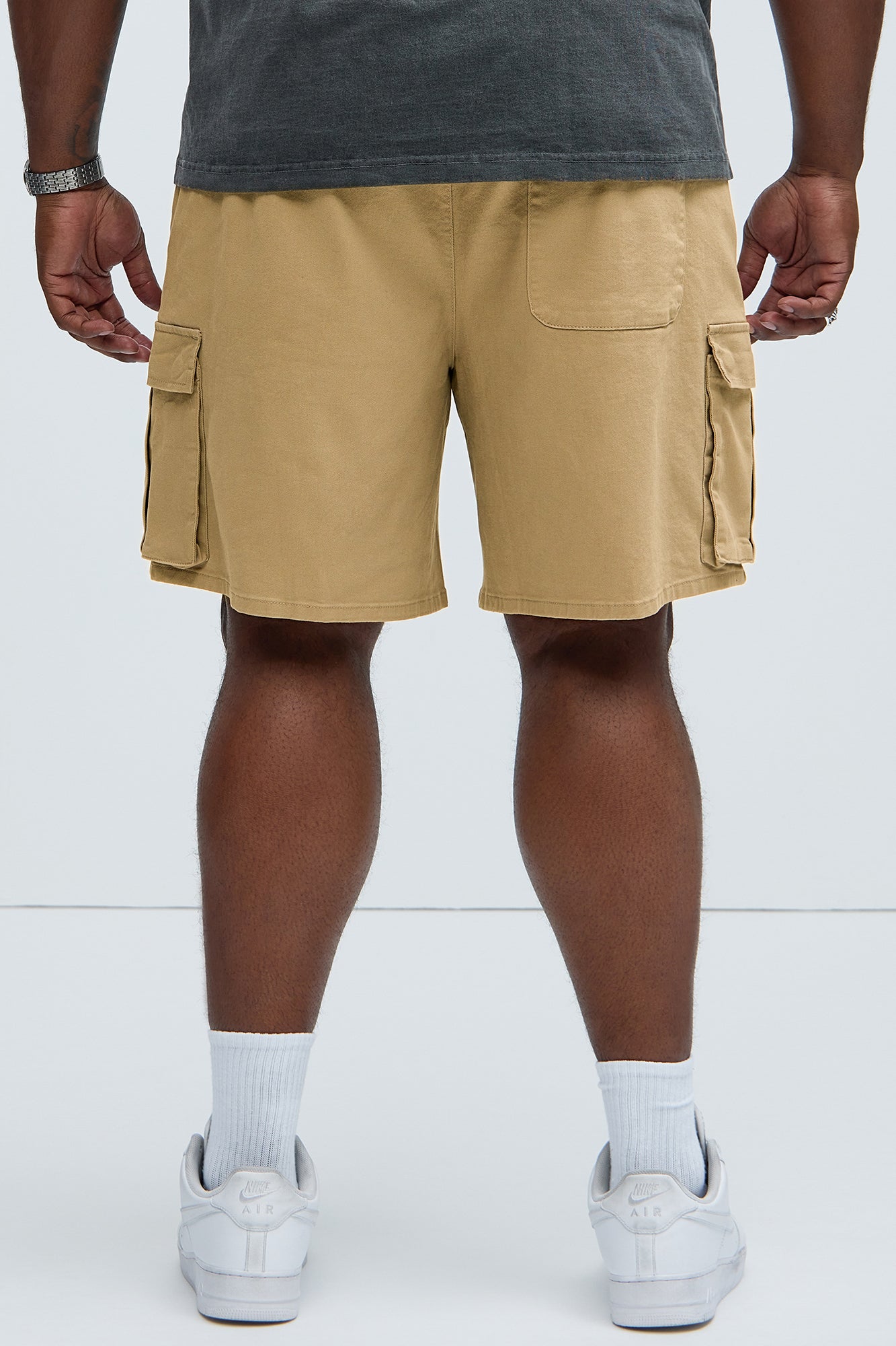 Twill Volley Cargo Shorts - Khaki