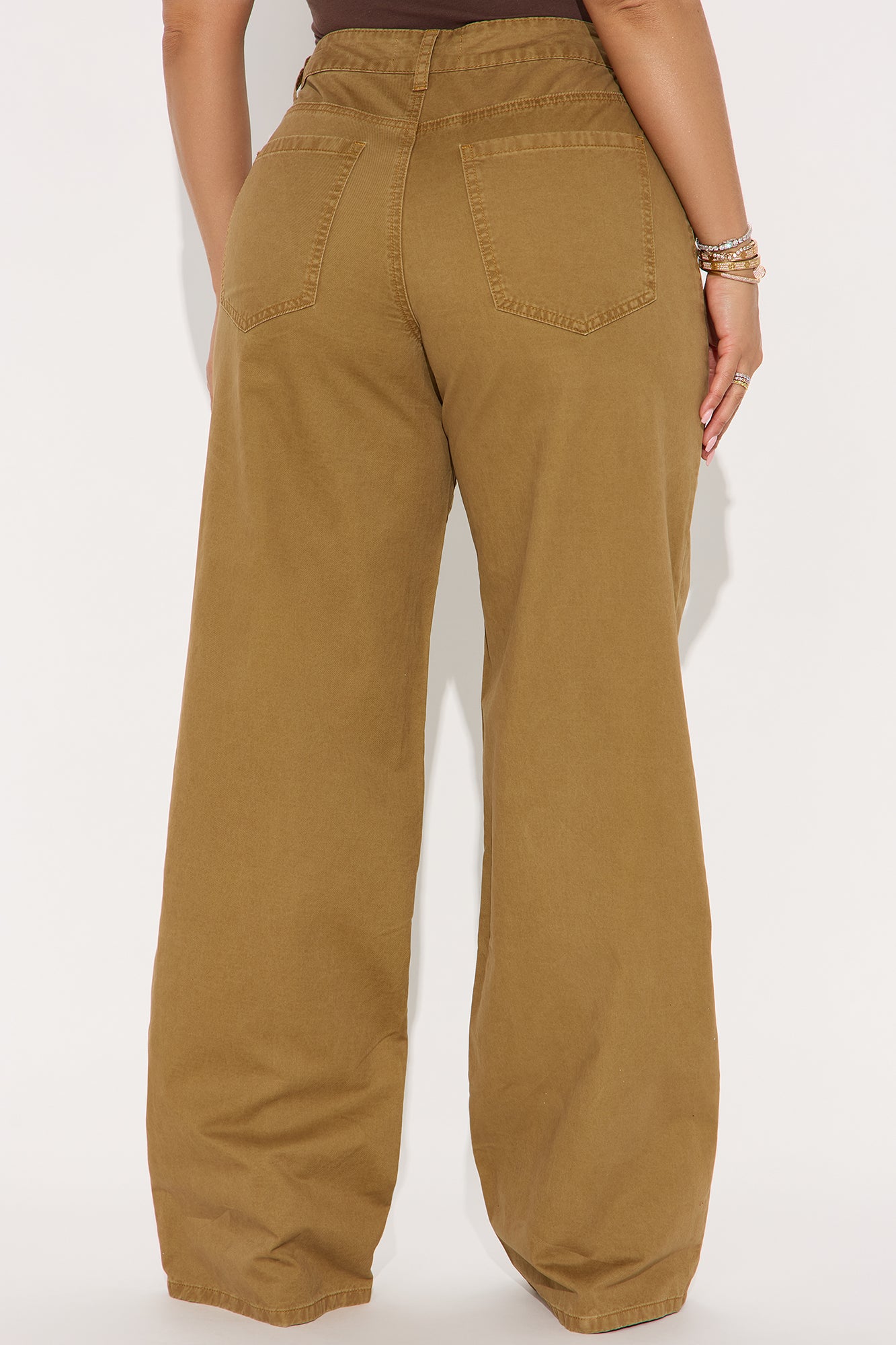 Megan Wide Leg Pant - Brown